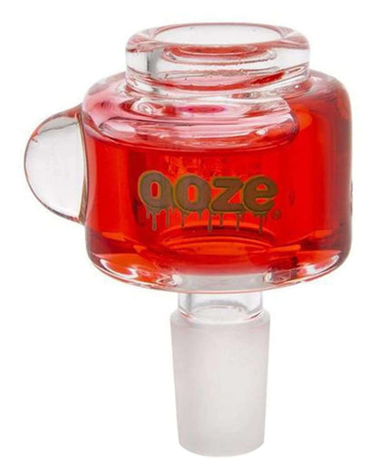 Ooze Cryo Bowl 14mm, glycerin-filled glass for cooler hits, designed for enhanced smoking experience.