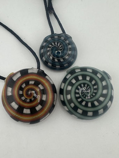 Crondo Glass Pendant  - Double Layer Wig Wag