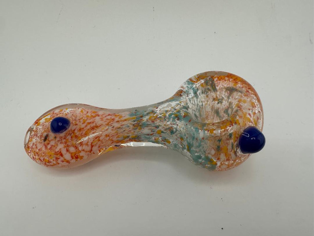 Highgrade Glass Dry Pipe  - Frit Colored