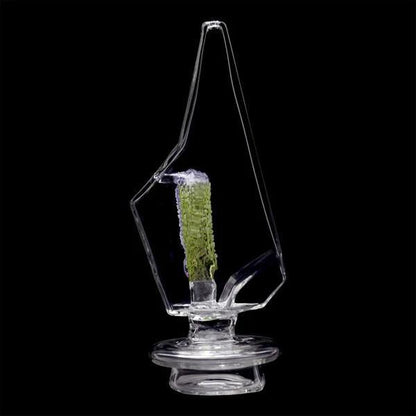 Calibear Glass Focus V Carta Glass Top -Clear Fancy Hexagon Gummy Perc
