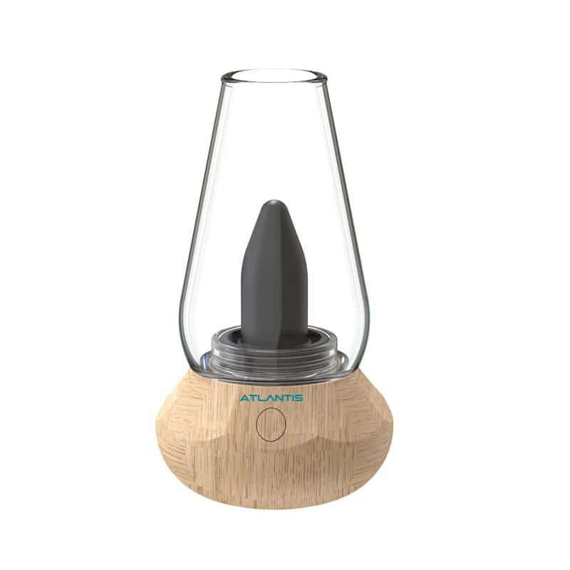 Atlantis 510 Cup Vaporizer by Poseidon Artifacts, showcasing its unique design and glass body for enjoyable vaping.