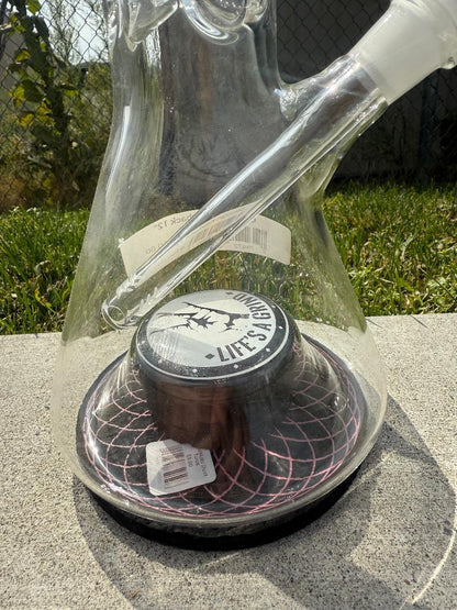 Compton Glass Kickback 12" w/ Grinder Built In 14mm 45°
