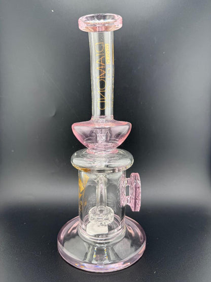 Diamond Glass Pink Waffle Rig 14mm 90°