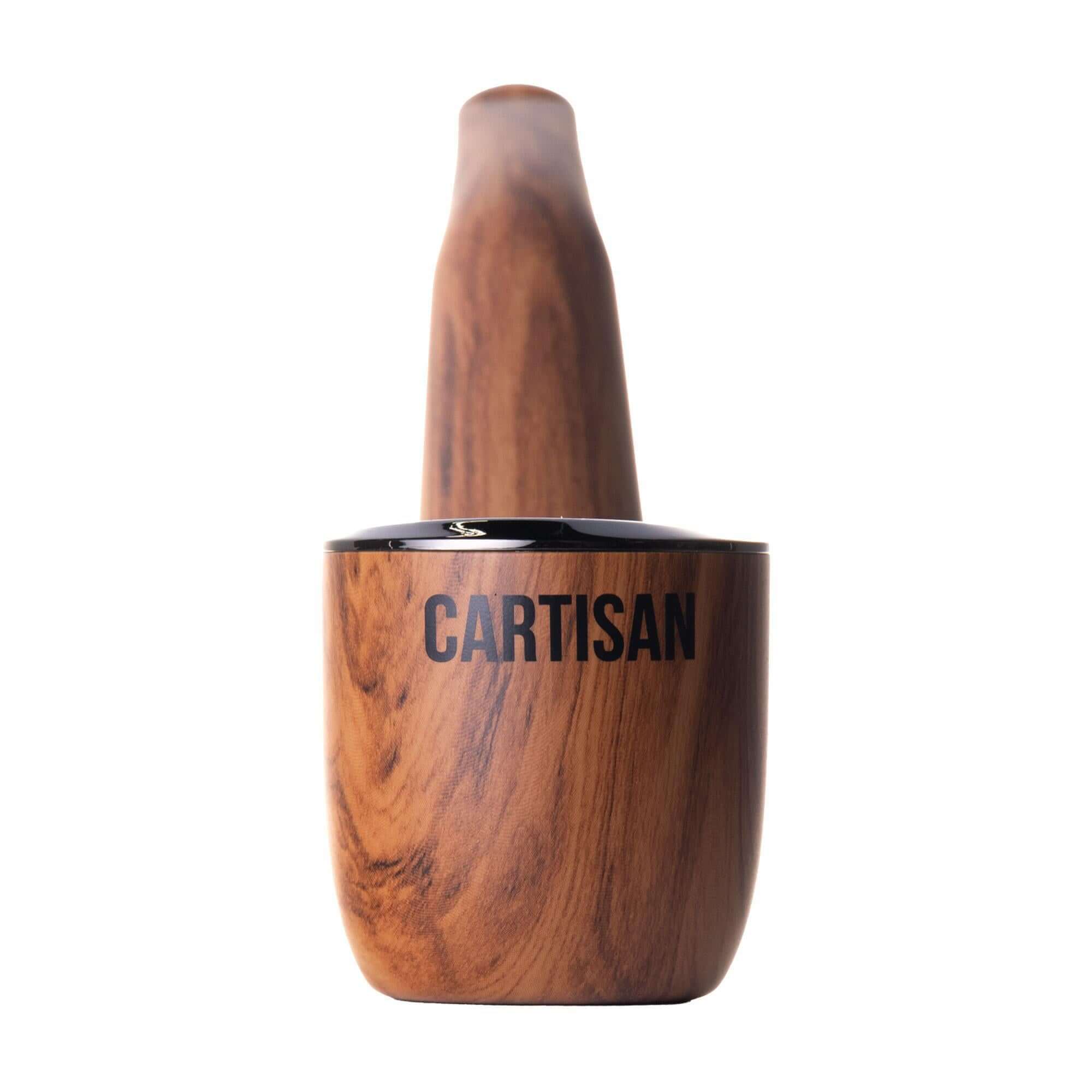 Cartisan The Inspector 510 Battery with elegant wood finish, showcasing its sophisticated design for refined vaping.