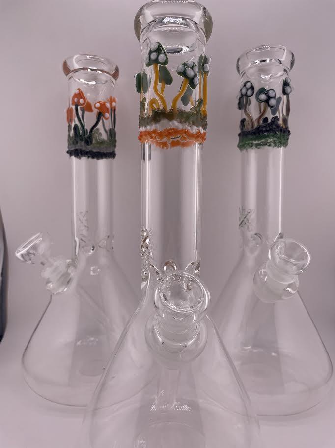 MJHoG 11" Flower Beaker - Mushroom Forest Top