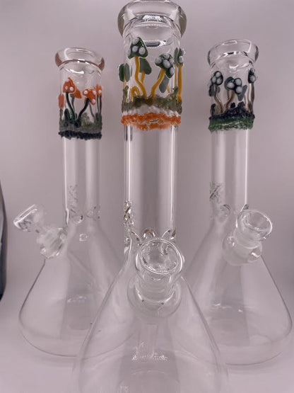 MJHoG 11" Flower Beaker - Mushroom Forest Top