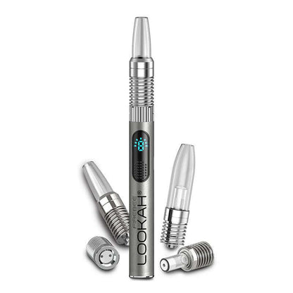 Lookah FIREBEE Vaporizer with interchangeable attachments and digital display for optimal vaping experience.