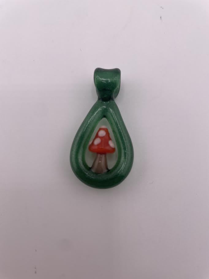 Tim Doane Glass Pendant - Loop Mushroom