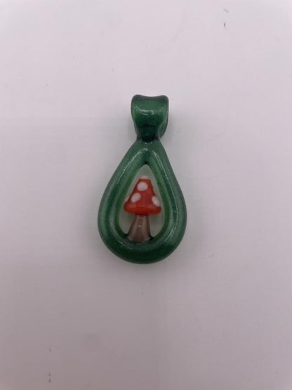 Tim Doane Glass Pendant - Loop Mushroom