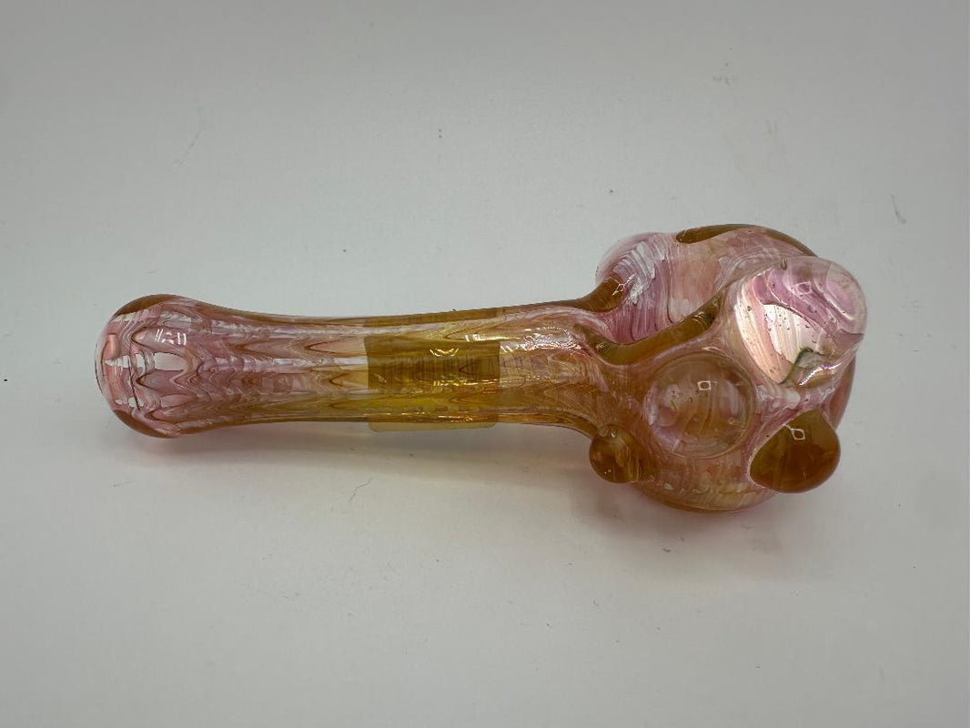 Crondo Glass Dry Pipe - Full Fumed w/ Dot Accent