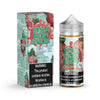 Noms Ice 120ml e-juice bottle with strawberry flavor and warning label, offering bold and refreshing vaping experience.