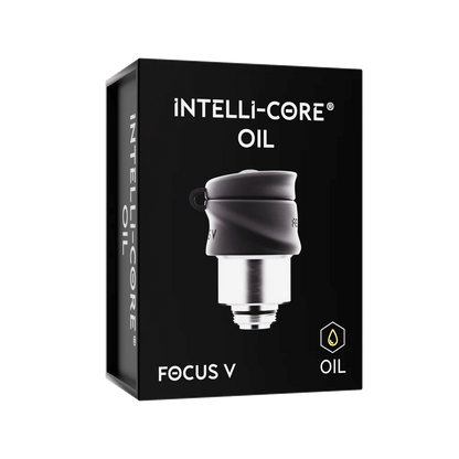 Focus V Carta 2 Intelli-Core atomizer packaging for oil, featuring enhanced flavor and temperature control.