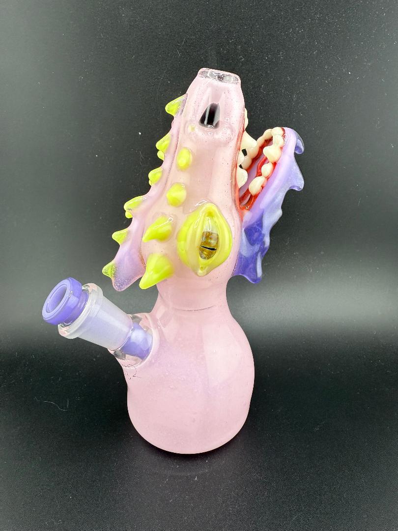 Phranq Glass Pink Open Mouth Dragon Rig 10mm 45°
