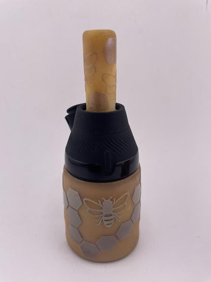 Brando Glass Puffco Proxy Core Accessory -  Bee Hive Honey Comb Base & Mouth Piece  ( Yellow )