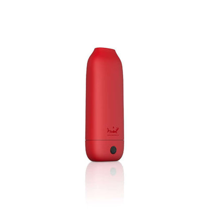 Cloak V2 red vape device with three voltage settings and wax coil for vaping concentrates.