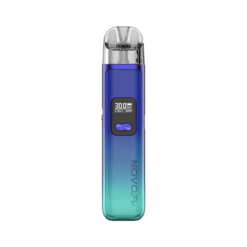 Smok Novo Master Kit in blue and green gradient, featuring a digital display and sleek design for enhanced vaping.