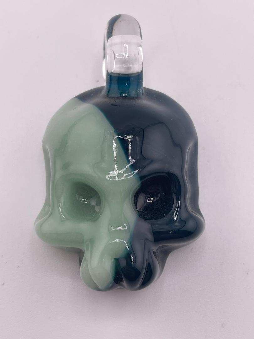 Tim Doane Pendant - Split Color Skull
