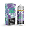 Noms Ice 120ML Grape E-Juice bottle with packaging, featuring bold grape flavor and warnings about nicotine.