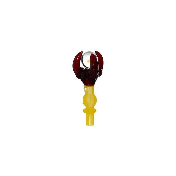 CaliBear Glass  Dr Dabber Switch 2 Joystick Carb Cap - Dragon Claw Opal