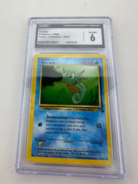 Pokémon TCG Graded – Horsea 49/62 – CGC EX/NM 6 – 1999 Fossil Unlimited