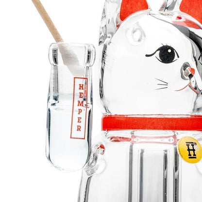 Hemper Glass Puffco Peak Glass Top - Lucky Money Cat