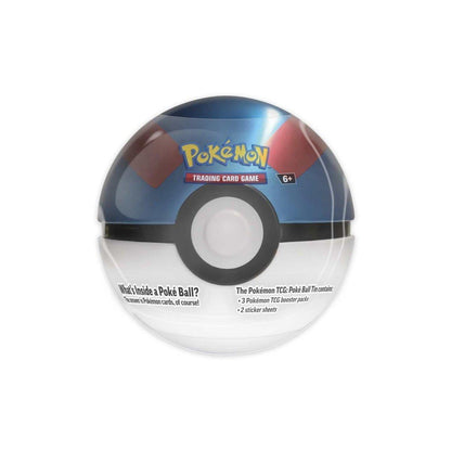 Pokémon TCG Great Ball Tin – 3 Booster Packs & 2 Sticker Sheets
