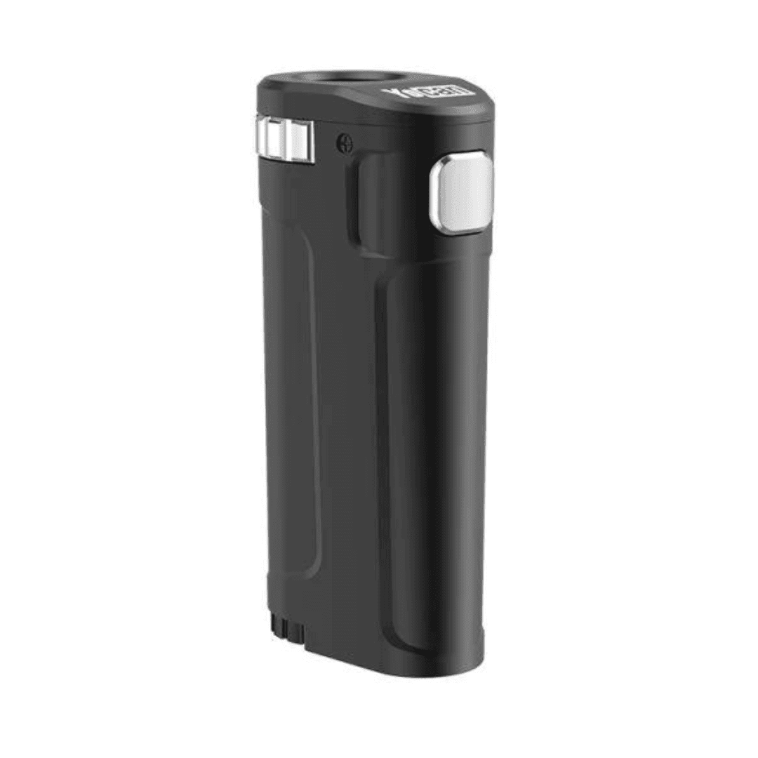 Yocan UNI Twist 510 battery in black, a portable box mod for universal vaporizer cartridges.