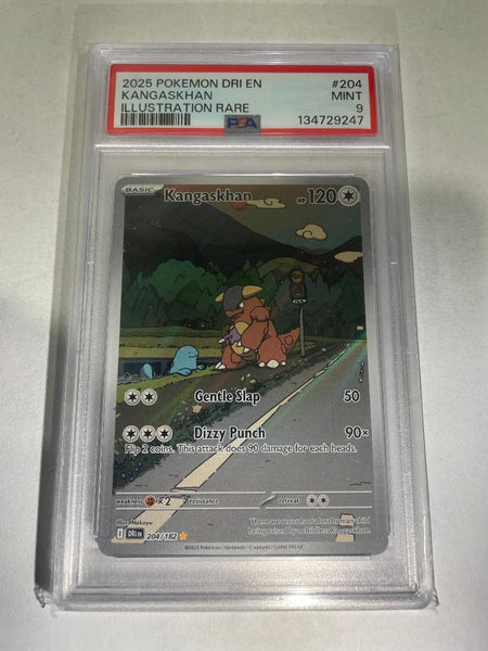 Pokémon TCG | 2025 Kangaskhan 204/182 | Destined Rivals | PSA Mint 9 | Cert #134729247
