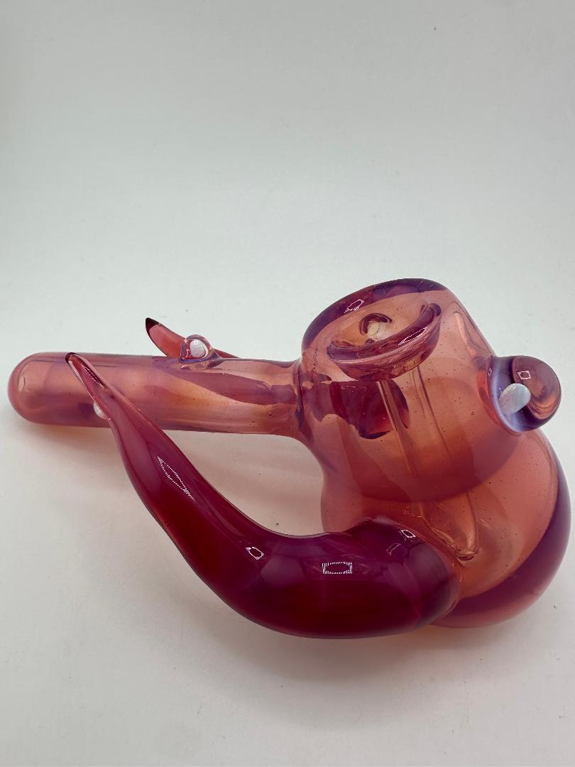 Paulson Pieces Dry Pipe - Telemagenta w/ Horn & Opal Attachments