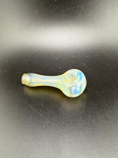 Highgrade Glass Simple Fumed Hand Pipe with a sleek design and colorful fumed finish.