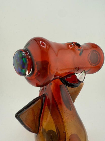 Phatt Mat Glass Red to Orange Fadded Phatt Head Shark 10mm 90°