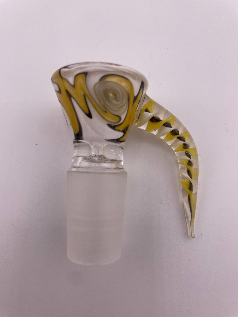 Import Glass 18mm Bowl / Slide - Wig Wag Funnel w/ Handle