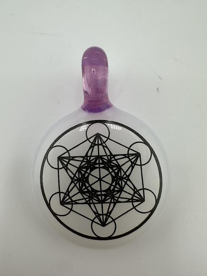Highgrade Glass Pendant - Sacred Geometry