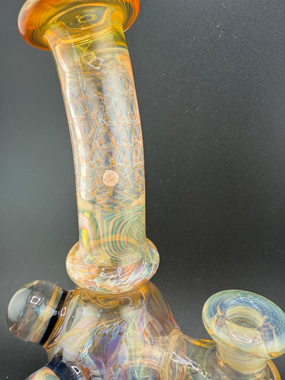 Royals Glass Fumed Orange Rig 10mm 90°
