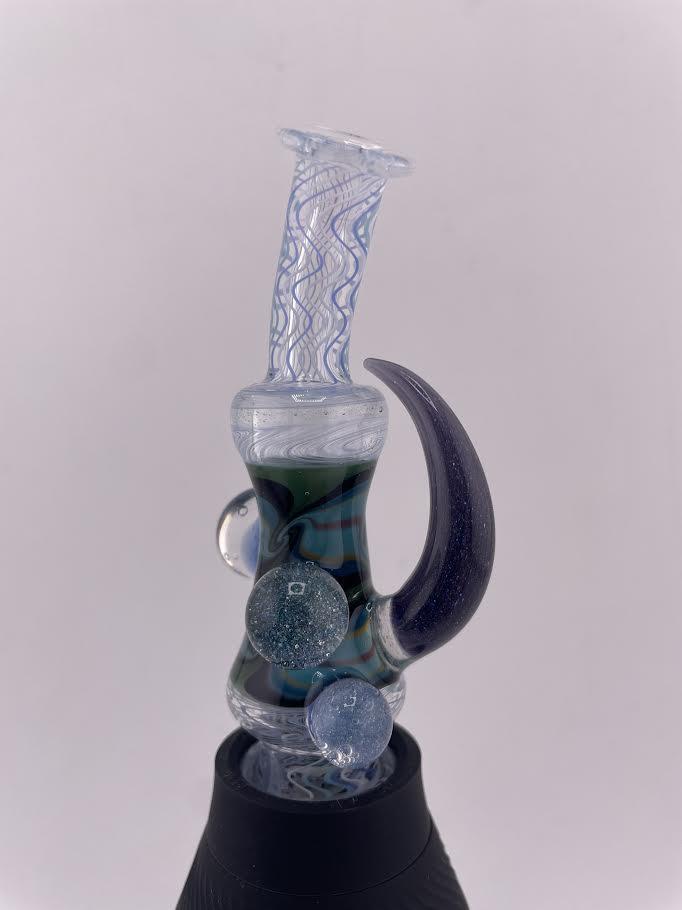 Brando Glass Puffco Proxy Core Accessory - Mini Rig Mouthpiece Fully Worked UV & Crushed Opal