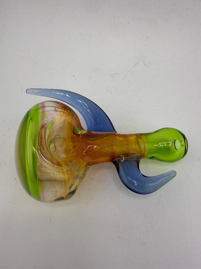 Lylo Glass Fumed Double Horn Pipe