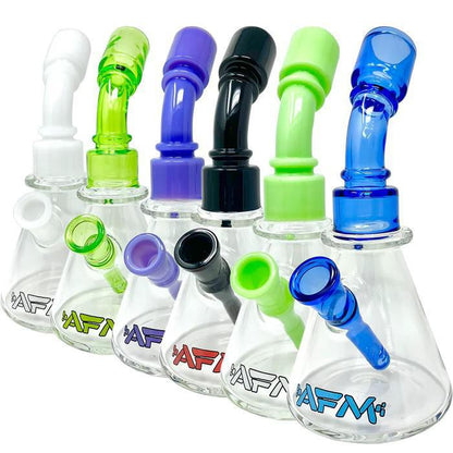 AFM Glass 8" One Shot Clear Glass Mini Dab Rig 14mm 45°