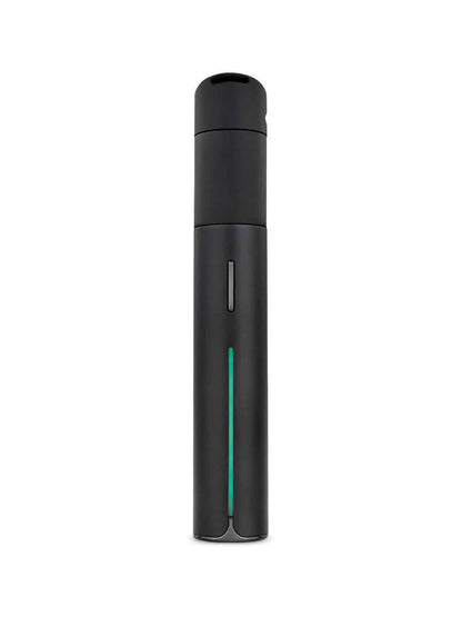 Puffco Pivot Mobile Vaporizer in sleek black design with green light indicator for portable dabbing.