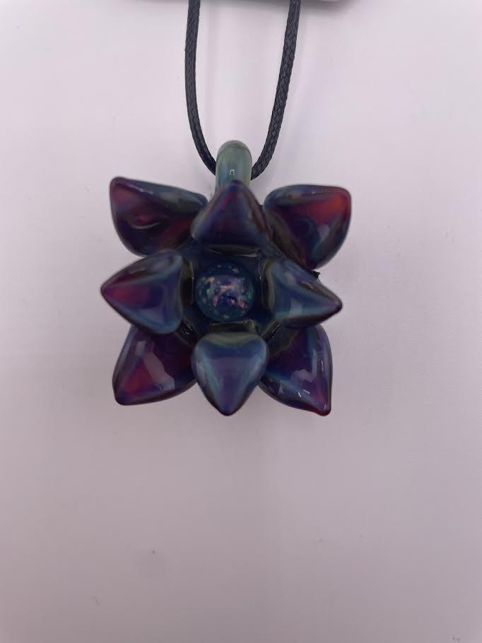 Tim Doane Glass Pendant  -  Lotus