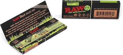 RAW Rolling Papers Organic Hemp Black 1 1/4