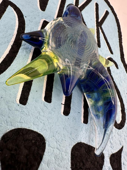 Dosh Glass Pendant - Fumed Fillacello w/ UV  Spikes