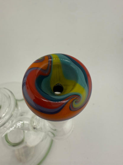Filla John Split Color Wig Wag 14mm Bowl