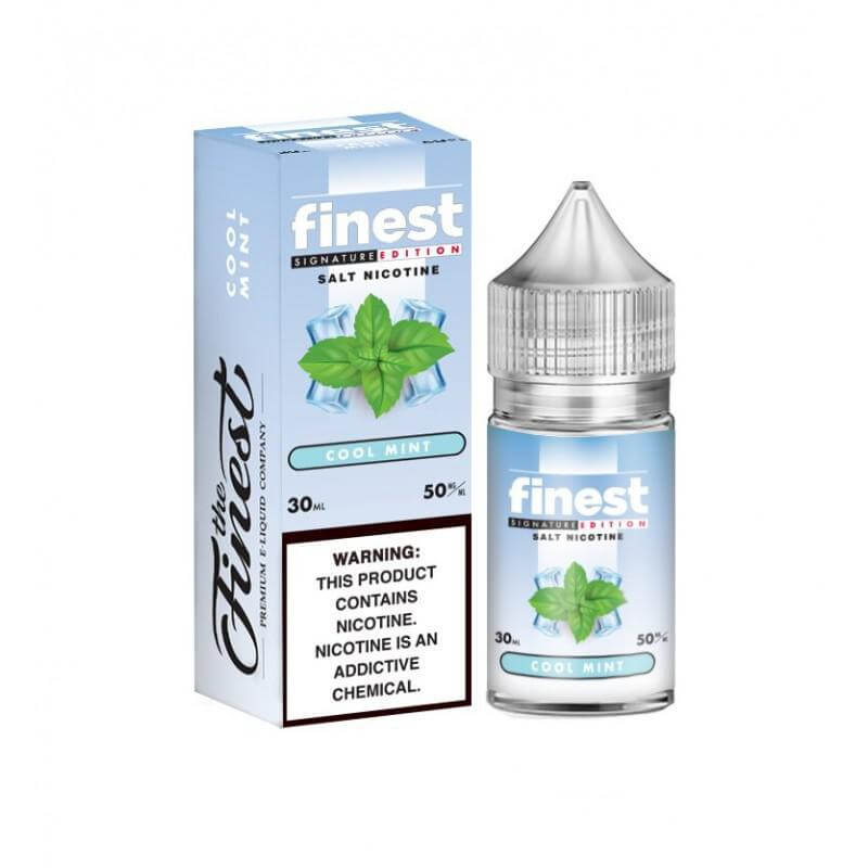 Finest Menthol 30ml vape juice with minty flavor and cool freshness in a sleek bottle.