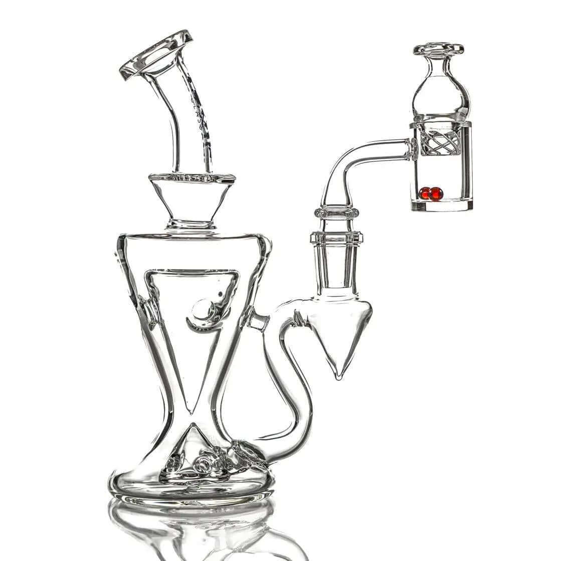 Toxic Glass 7" Sunday Cup Fabb Set - TX61 featuring elegant design for smooth concentrate sessions.