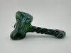 Mank Glass Dry Pipe - Full Color Hammer w/ Opal Attachments