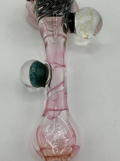 !Guido Glass Hammer Pipe - Pink Fumed