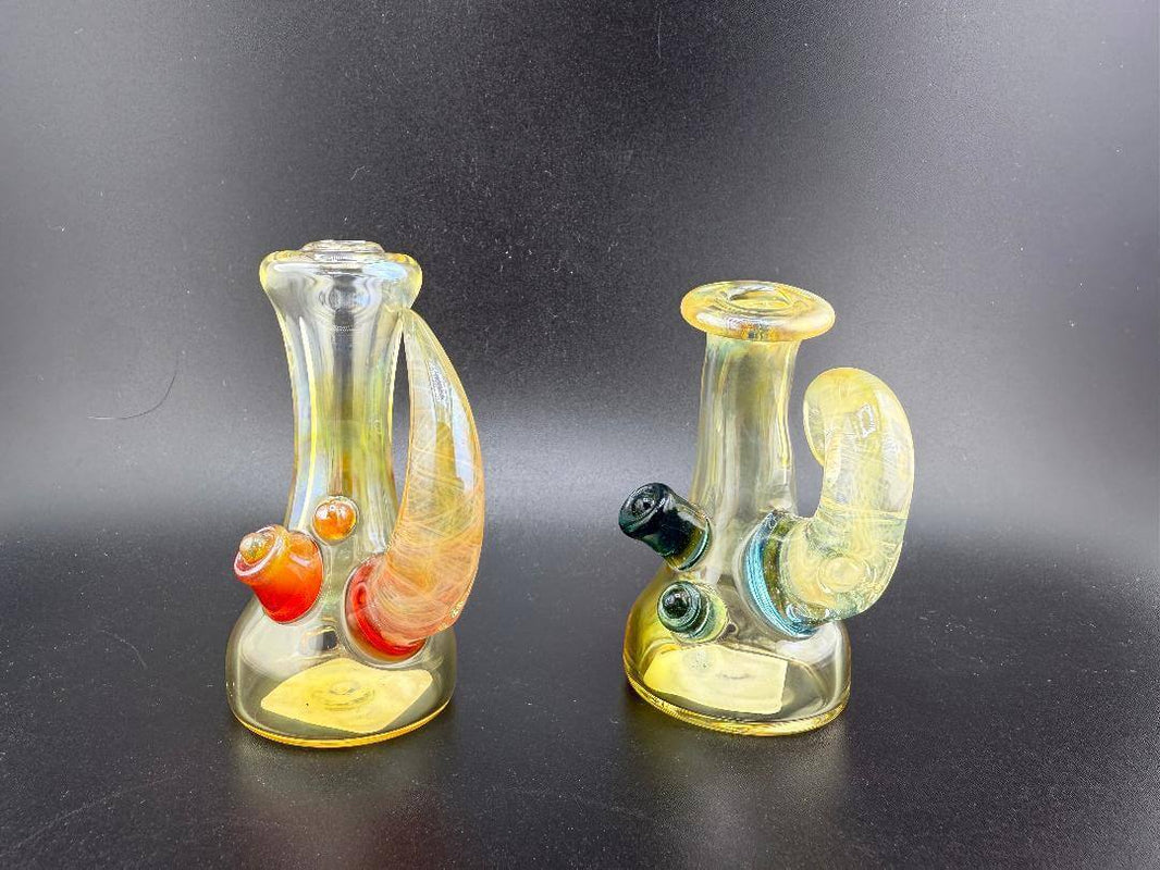 Brando Glass Fumed Carta Glass Replacement Dry Top showcasing unique color-changing glass design and premium filtration features.
