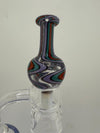 Highgrade Glass Teal Pink Red Bubble Cap
