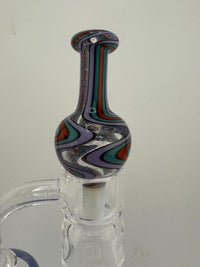 Highgrade Glass Teal Pink Red Bubble Cap