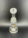 Crondo Glass Clear Banger Hanger Rig w/ Millie Image Marble14mm 90°